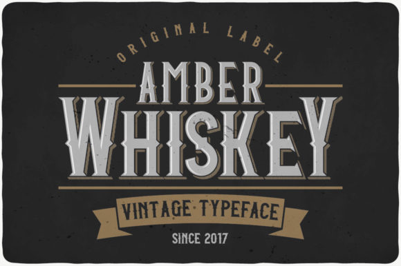Amber Whiskey: A Vintage Display Typeface with Modern Impact