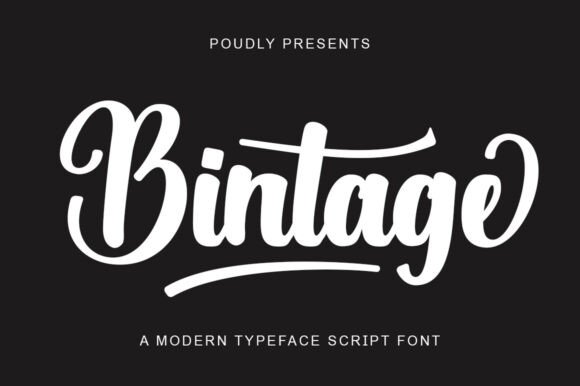 Bintage: A Handwritten Font with Nostalgic Character