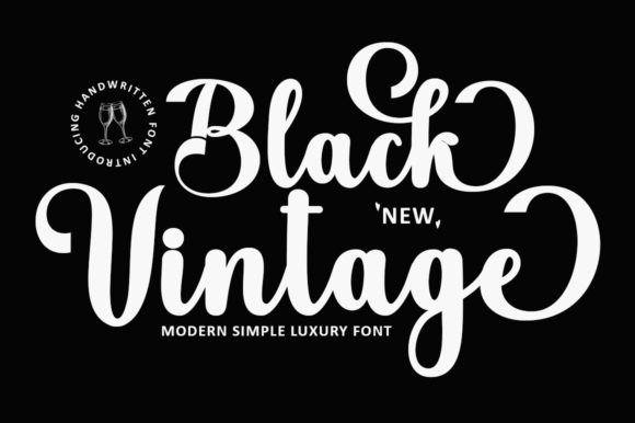 Black Vintage Script: The Elegant Font for Timeless Design