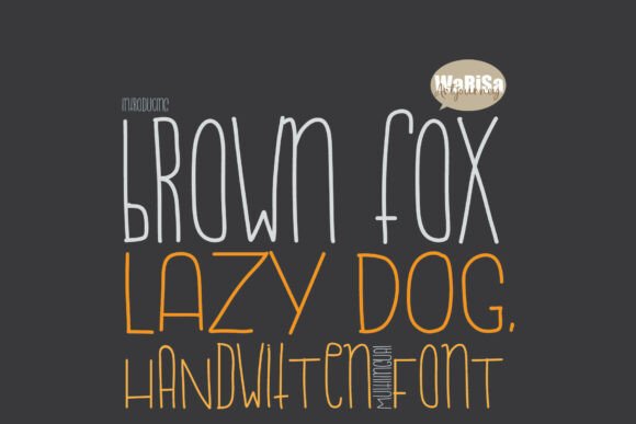 Brown Fox Lazy Dog: A Playful Single Line Font for Modern Makers