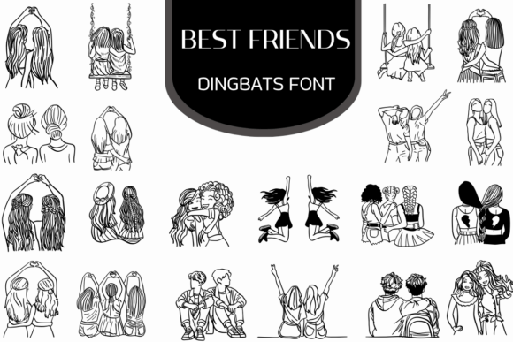 Celebrate Connection with the Best Friends Typeface