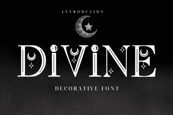 Divine Font: Blending Celestial Magic with Serif Sophistication