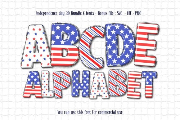 Independence Day 3D: A Bold Patriotic Font for Designers