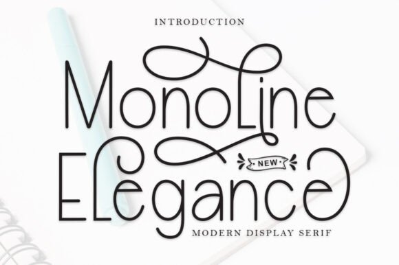 Monoline Elegance: The Handwritten Font for Modern Designs