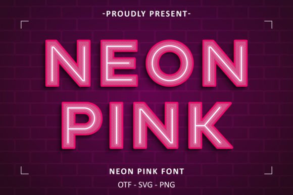 Neon Pink: Capturing Urban Glow in Your Typography