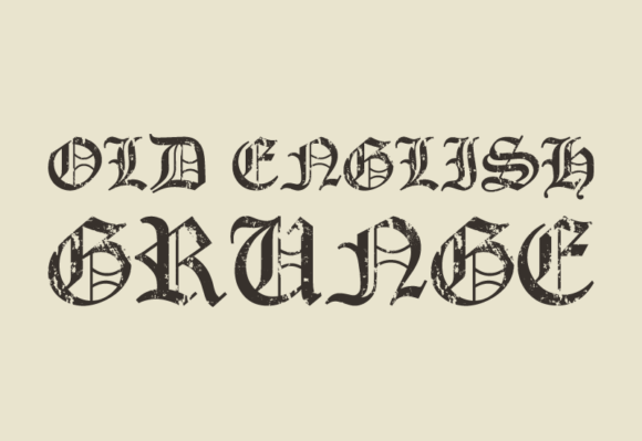 Old English Grunge: Bold Typography for Authentic Projects