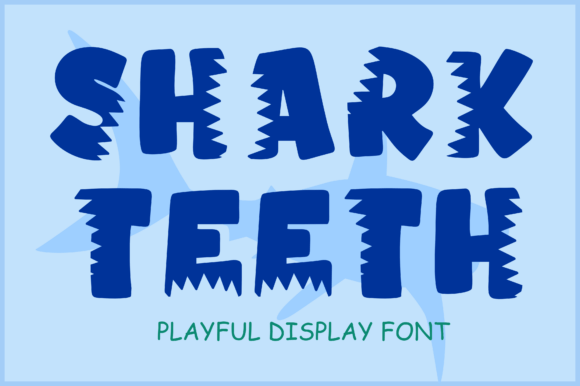 Shark Teeth: A Playful Display Font for Bold, Beachy Projects
