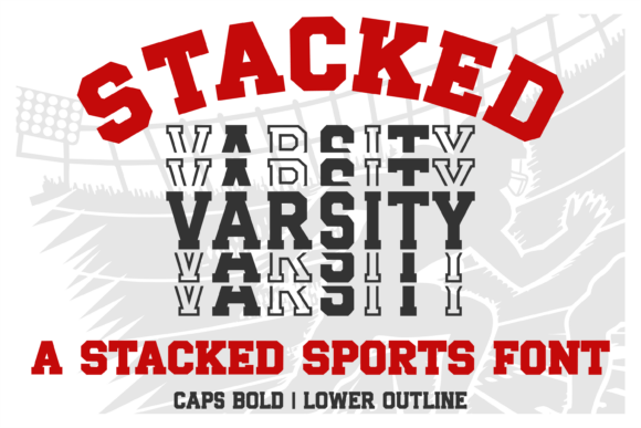 Stacked Varsity: The Athletic Font for Team Branding