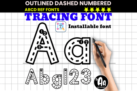 Unlocking Creativity with Outlined Dashed Tracing